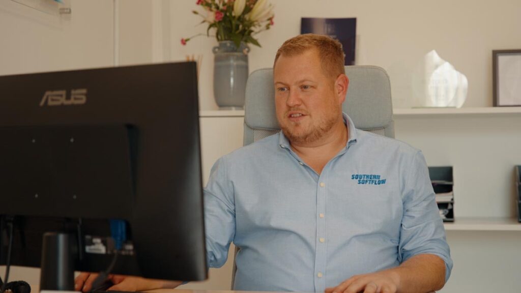 Southern Softflow Water Softeners Ben at Computer min