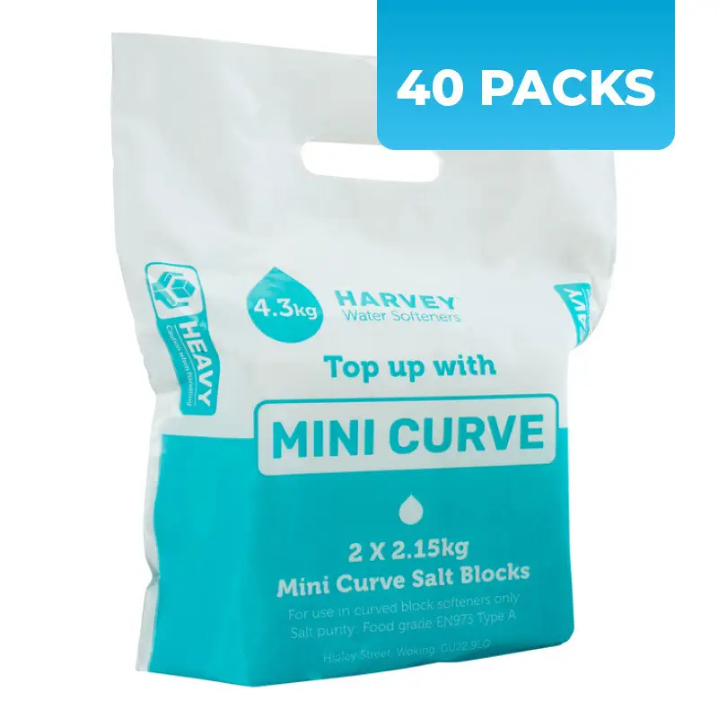 Mini Curve Block Salt 2 x 2.15kg blocks 40 Packs Delivered